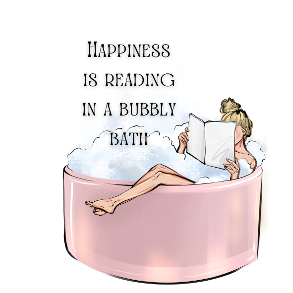 Happiness Is Reading In A Bubbly Bath Sticker