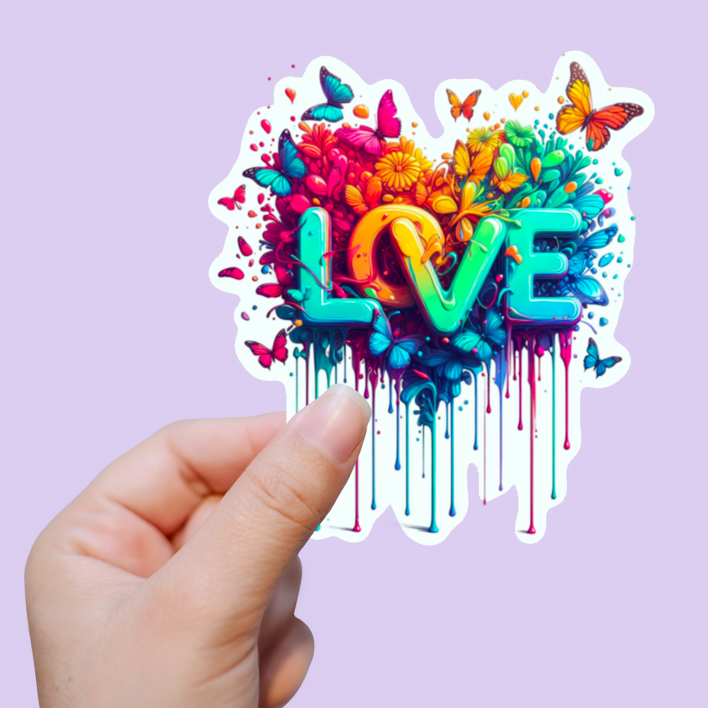 Colourful Love Magnetic Bookmark