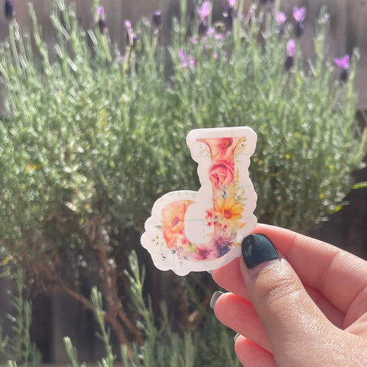 Floral Letters Magnetic Bookmarks