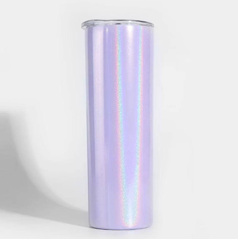 Stainless Steel Insulated 20 oz Skinny Tumblers with Straw and Lid