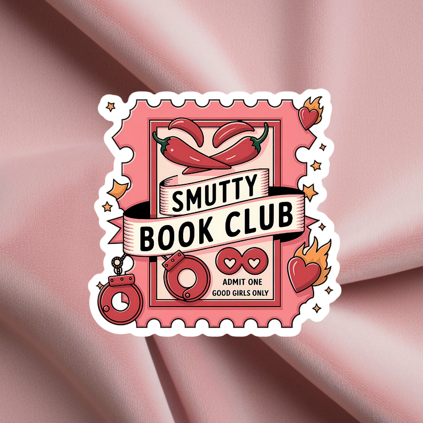 Smutty Book Club Stamp Sticker