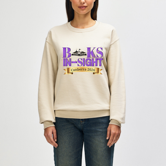 Books In Sight Canberra 2026 Event Crew Neck Jumper