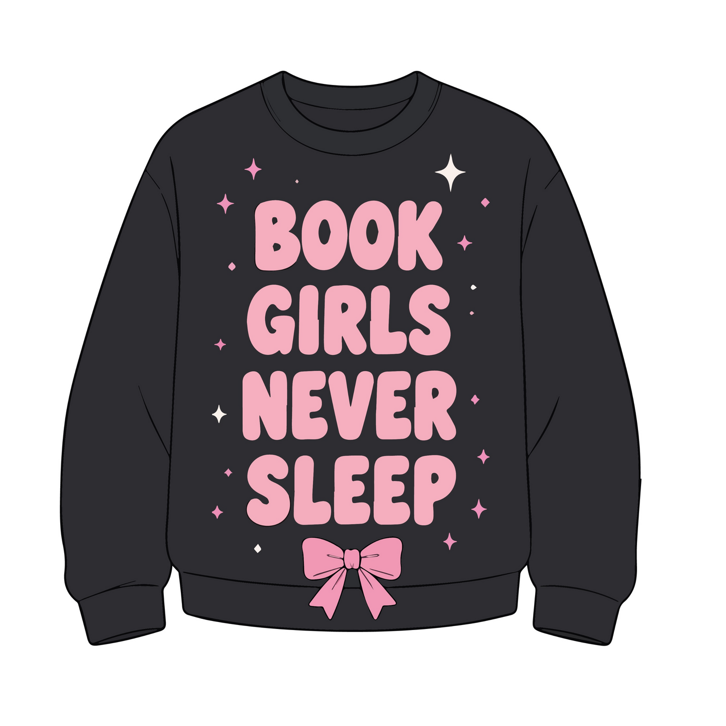 Book Girls Never Sleep Sticker
