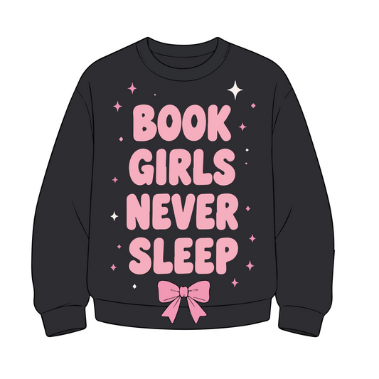 Book Girls Never Sleep Sticker