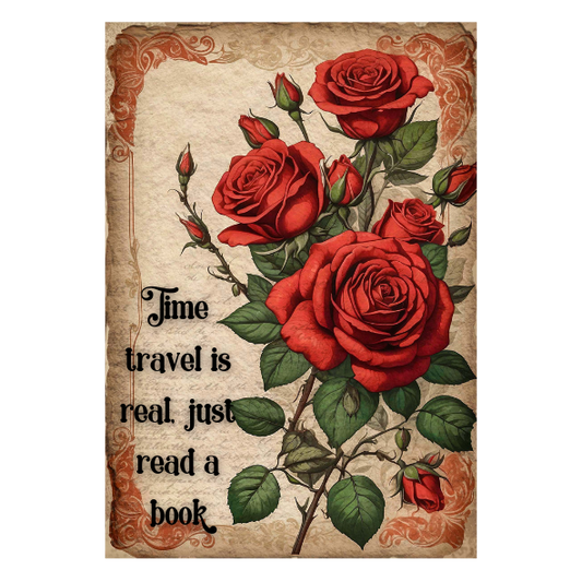 Time Travel is Real, Just Read A Book Sticker