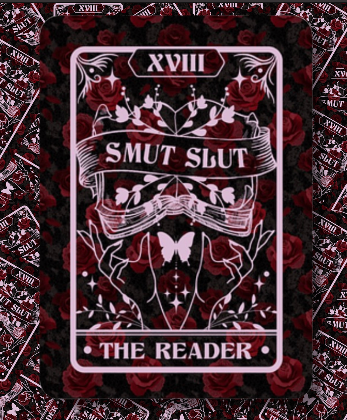 Smutty Bookish Reader Sticker